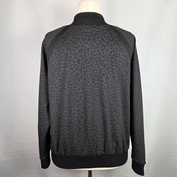 Liverpool Los Angeles Cheetah Print Bomber Jacket Black Streetwear Women's L - Picture 4 of 8